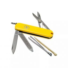 Швейцарський ніж Victorinox Classic SD 58 мм, 7 функцій, жовтий (0.6223.8)