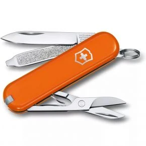 Швейцарський ніж Victorinox Classic SD 58 мм, 7 функцій, помаранчевий (0.6223.83)