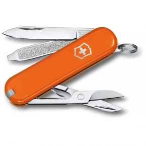 Швейцарський ніж Victorinox Classic SD 58 мм, 7 функцій, помаранчевий, у подарунковій коробці (0.6223.83G)