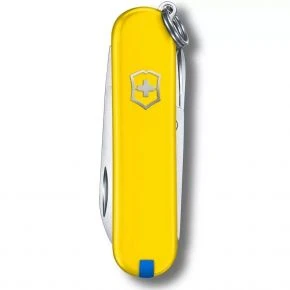 Швейцарський ніж Victorinox Classic SD 58 мм, 7 функцій, жовто-синій (0.6223.8G.2)