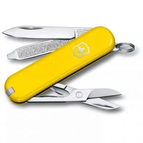 Швейцарський ніж Victorinox Classic SD 58 мм, 7 функцій, жовтий, у подарунковій коробці (0.6223.8G)