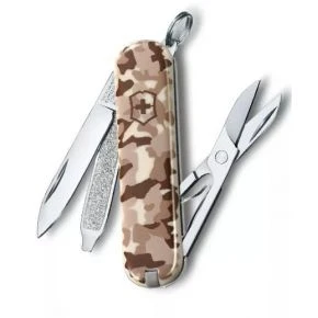 Швейцарський ніж Victorinox Classic SD 58 мм, 7 функцій, пісочний камуфляж (0.6223.941)