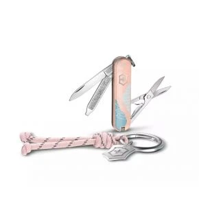 Швейцарський ніж Victorinox Classic SD Paris Style 58 мм, 7 функцій, рожевий (0.6223.E221)
