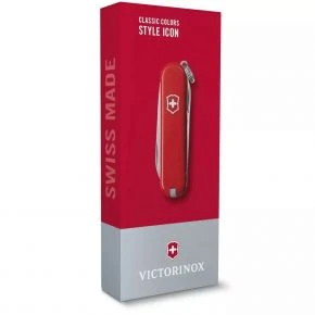 Швейцарський ніж Victorinox Classic SD 58 мм, 7 функцій, червоний, у подарунковій коробці (0.6223.G)
