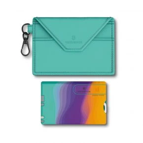 Картка-мультитул Victorinox SwissCard Classic Sydney Style, 10 функцій, з чохлом, зелена/фіолетова/жовта (0.7100.E222) Картка-мультитул Victorinox SwissCard Classic Sydney Style, 10 функцій, з чохлом, зелена/фіолетова/жовта (0.7100.E222)