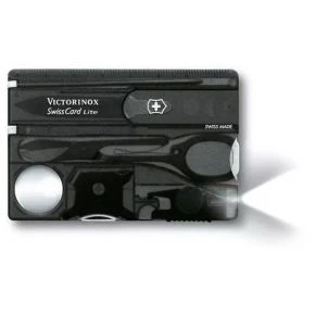 Картка-мультитул Victorinox SwissCard Lite, 13 функцій, чорна, у блістері (0.7333.T3B1)