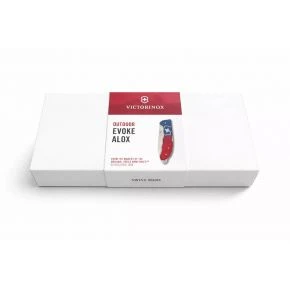 Складаний ніж Victorinox Evoke Alox 136 мм, 4 функції, синьо-червоний (0.9411.D221)