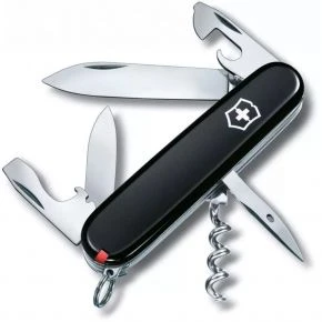 Швейцарський ніж Victorinox Spartan 91 мм, 12 функцій, чорно-червоний (1.3603.3.1)