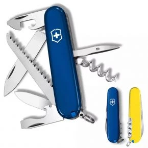 Швейцарський ніж Victorinox Camper 91 мм, 13 функцій, синьо-жовтий (1.3613.2.8)