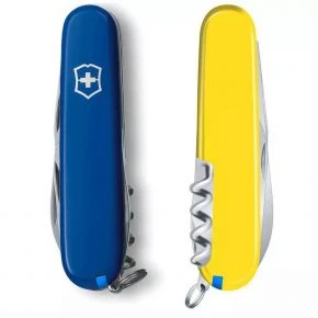 Швейцарський ніж Victorinox Camper 91 мм, 13 функцій, синьо-жовтий (1.3613.2.8)
