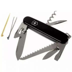 Швейцарський ніж Victorinox Camper 91 мм, 13 функцій, чорний (1.3613.3)