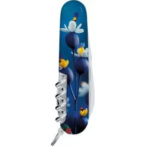 Швейцарський ніж Victorinox Camper 91 мм, 13 функцій, різнокольоровий, принт фантастична пташка (1.3613.3_R2100pk)