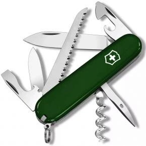 Швейцарський ніж Victorinox Camper 91 мм, 13 функцій, зелений (1.3613.4)