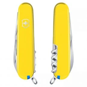 Швейцарський ніж Victorinox Camper 91 мм, 13 функцій, жовтий (1.3613.8)