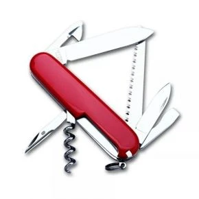 Швейцарський ніж Victorinox Camper 91 мм, 13 функцій, червоний, у блістері (1.3613.B1)