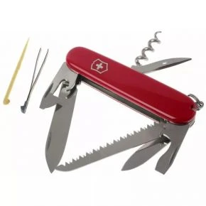 Швейцарський ніж Victorinox Camper 91 мм, 13 функцій, червоний, у блістері (1.3613.B1)
