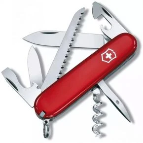 Швейцарський ніж Victorinox Camper 91 мм, 13 функцій, червоний, у блістері (1.3613.B1)