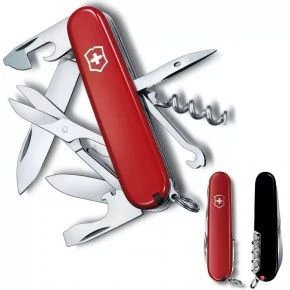 Швейцарський ніж Victorinox Climber 91 мм, 14 функцій, червоно-чорний (1.3703.1.3)