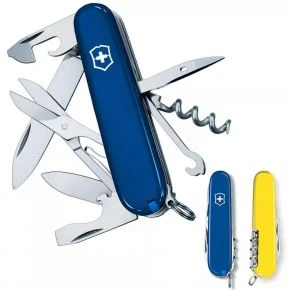 Швейцарський ніж Victorinox Climber 91 мм, 14 функцій, синьо-жовтий (1.3703.2.8)