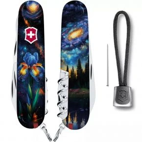 Швейцарський ніж Victorinox Climber 91 мм, 14 функцій, різнокольоровий, принт магічна квітка (1.3703.3_R2070pk)