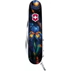 Швейцарський ніж Victorinox Climber 91 мм, 14 функцій, різнокольоровий, принт магічна квітка (1.3703.3_R2070pk)