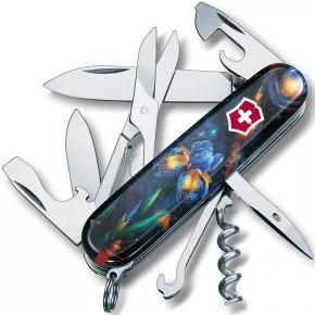 Швейцарський ніж Victorinox Climber 91 мм, 14 функцій, різнокольоровий, принт магічна квітка (1.3703.3_R2070pk)