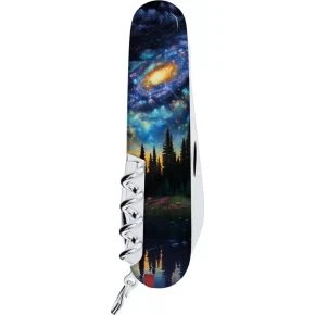 Швейцарський ніж Victorinox Climber 91 мм, 14 функцій, різнокольоровий, принт магічна квітка (1.3703.3_R2070pk)