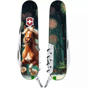 Швейцарський ніж Victorinox Climber 91 мм, 14 функцій, різнокольоровий, принт кінь-переможець (1.3703.3_Z5300pk) Швейцарський ніж Victorinox Climber 91 мм, 14 функцій, різнокольоровий, принт кінь-переможець (1.3703.3_Z5300pk)