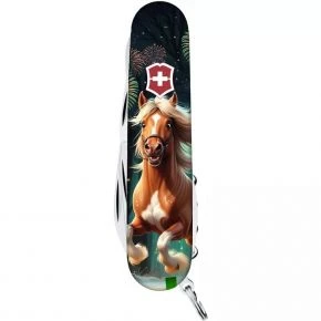 Швейцарський ніж Victorinox Climber 91 мм, 14 функцій, різнокольоровий, принт кінь-переможець (1.3703.3_Z5300pk) Швейцарський ніж Victorinox Climber 91 мм, 14 функцій, різнокольоровий, принт кінь-переможець (1.3703.3_Z5300pk)