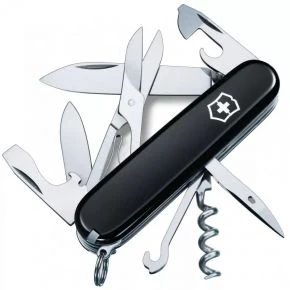 Швейцарський ніж Victorinox Climber 91 мм, 14 функцій, чорний, у блістері (1.3703.3B1)