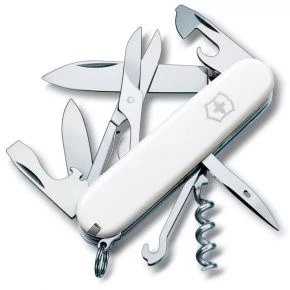 Швейцарський ніж Victorinox Climber 91 мм, 14 функцій, білий (1.3703.7)