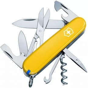 Швейцарський ніж Victorinox Climber 91 мм, 14 функцій, жовтий (1.3703.8)