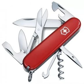 Швейцарський ніж Victorinox Climber 91 мм, 14 функцій, червоний, у блістері (1.3703.B1)