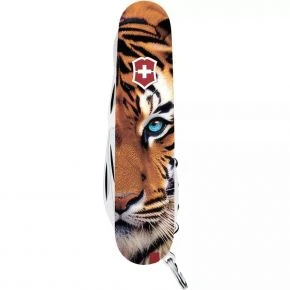 Швейцарський ніж Victorinox Climber 91 мм, 14 функцій, різнокольоровий, принт тигр (1.3703_F1030pw)