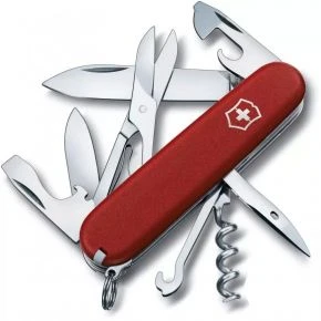 Швейцарський ніж Victorinox Climber 91 мм, 14 функцій, червоний матовий (1.3703_M0007p)