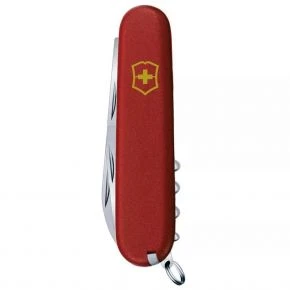Швейцарський ніж Victorinox Climber 91 мм, 14 функцій, червоний матовий, жовтий логотип (1.3703_M0008p)