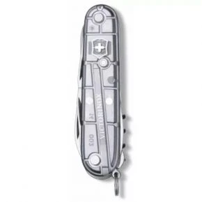 Швейцарський ніж Victorinox Climber 91 мм, 14 функцій, сріблястий прозорий (1.3703.T7)