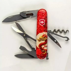 Швейцарський ніж Victorinox Climber 91 мм, 14 функцій, різнокольоровий, принт червоний дракон (1.3703_Z3250p) Швейцарський ніж Victorinox Climber 91 мм, 14 функцій, різнокольоровий, принт червоний дракон (1.3703_Z3250p)