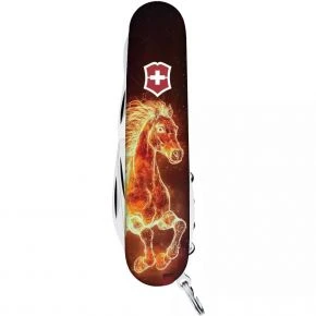 Швейцарський ніж Victorinox Climber 91 мм, 14 функцій, різнокольоровий, принт вогняний кінь (1.3703_Z5210pk) Швейцарський ніж Victorinox Climber 91 мм, 14 функцій, різнокольоровий, принт вогняний кінь (1.3703_Z5210pk)