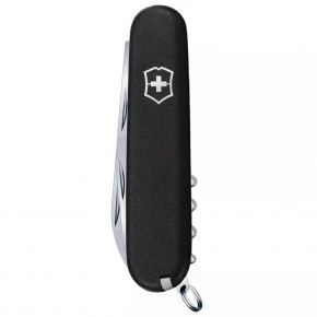 Швейцарський ніж Victorinox Huntsman 91 мм, 15 функцій, чорний матовий (1.3713.3_M0007p)