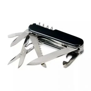 Швейцарський ніж Victorinox Huntsman 91 мм, 15 функцій, чорний, у блістері (1.3713.3B1)