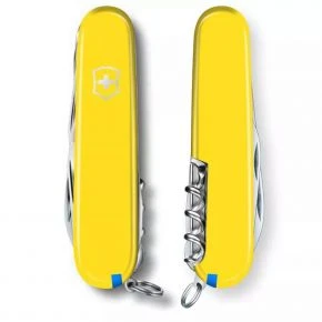 Швейцарський ніж Victorinox Huntsman 91 мм, 15 функцій, жовтий (1.3713.8) Швейцарський ніж Victorinox Huntsman 91 мм, 15 функцій, жовтий (1.3713.8)