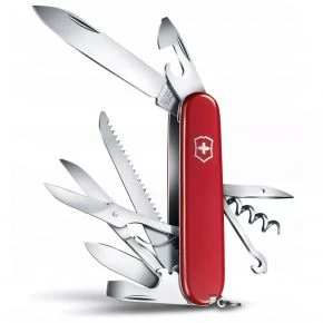 Швейцарський ніж Victorinox Huntsman Plus 91 мм, 18 функцій, червоний (1.3715)