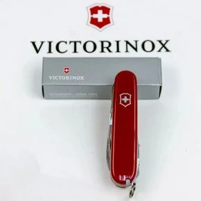Швейцарський ніж Victorinox Huntsman Plus 91 мм, 18 функцій, червоний (1.3715)