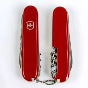 Швейцарський ніж Victorinox Huntsman Plus 91 мм, 18 функцій, червоний (1.3715)