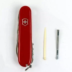 Швейцарський ніж Victorinox Huntsman Plus 91 мм, 18 функцій, червоний (1.3715)