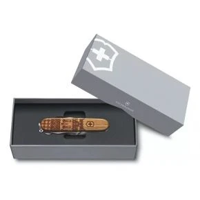 Кишеньковий мультитул Victorinox Companion Wood Swiss Spirit Limited Edition 2023 91 мм, 13 функцій, горіх, гравіювання швейцарський орнамент (1.3901.63L23)