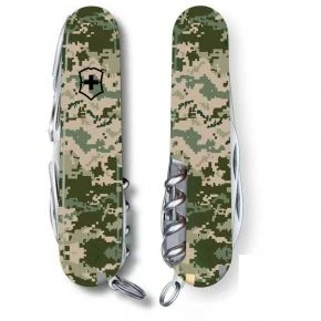 Швейцарський ніж Victorinox Swiss Champ Army 91 мм, 33 функції, принт «Піксель» (1.6795.3_W3940p)