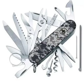 Швейцарський ніж Victorinox Swiss Champ Army 91 мм, 33 функції, принт «Піксель синій» (1.6795.3_W3942p)