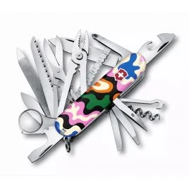 Швейцарський ніж Victorinox Swiss Champ Design 91 мм, 33 функції, різнокольоровий принт (1.6795.7_R1040u)